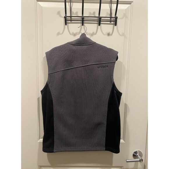 Spyder Mens Gray & Black‎ Full-Zip Fleece Vest M - Picture 3 of 6
